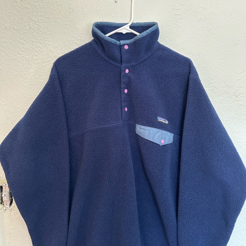 Patagonia Navy Blue Fleece Pullover